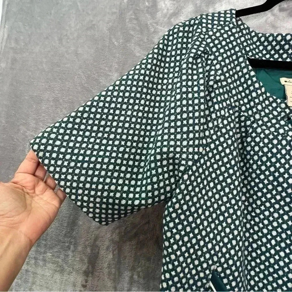Anthropologie Elevenses Women‎ Sz 10  Cropped Tweed Front Tie Blazer Jacket - Picture 6 of 12